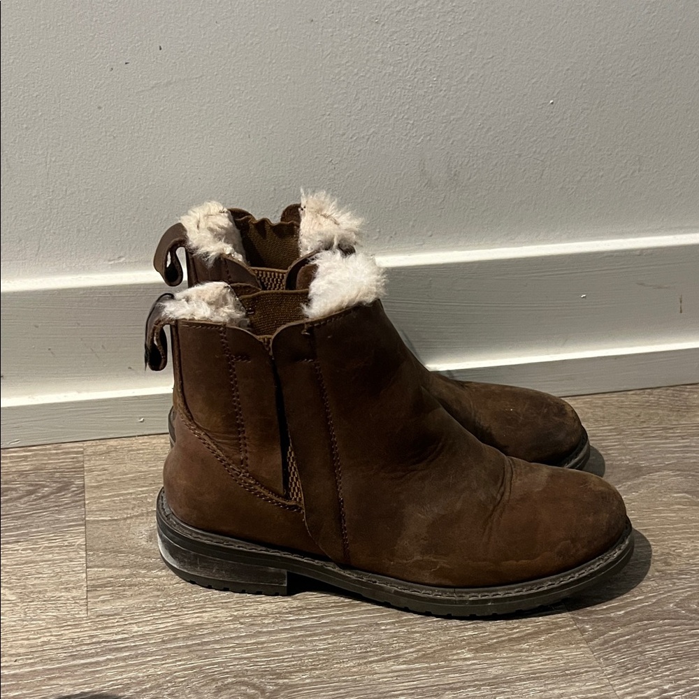 EMU Waterproof Brown Shearling-Lined Ankle Boots